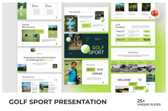 Golf Sport PowerPoint Template